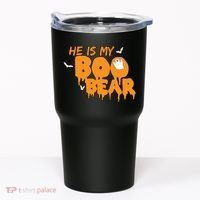 He Is My Boo Bear Tumbler thumb 0