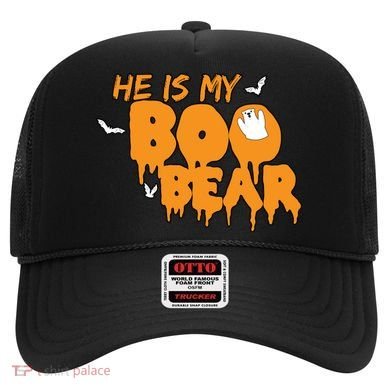He Is My Boo Bear Hat