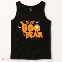 He Is My Boo Bear Tank Top thumb 2