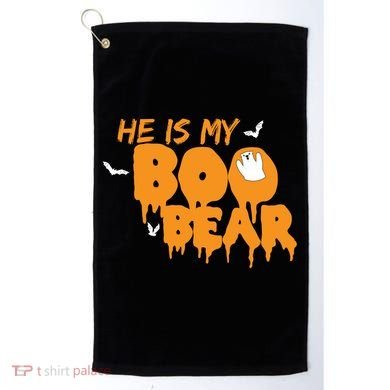 He Is My Boo Bear Golf Towel