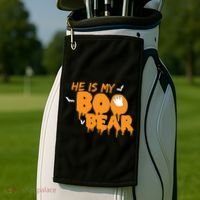He Is My Boo Bear Golf Towel thumb 2