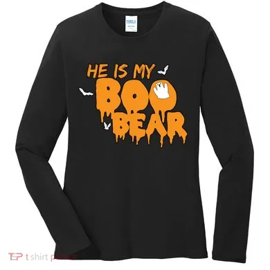 He Is My Boo Bear Women's Long Sleeve Shirt