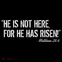 He is Not HERE, For He Has RISEN Matthew 28:6 Jesus Women's Tank Top thumb 5