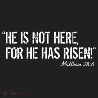 He is Not HERE, For He Has RISEN Matthew 28:6 Jesus Hat thumb 2