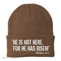He is Not HERE, For He Has RISEN Matthew 28:6 Jesus Beanie thumb 0