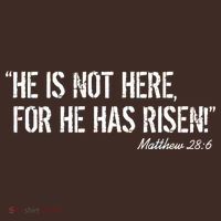 He is Not HERE, For He Has RISEN Matthew 28:6 Jesus Coaster thumb 2