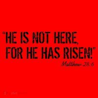 He is Not HERE, For He Has RISEN Matthew 28:6 Jesus Santa Hat thumb 1