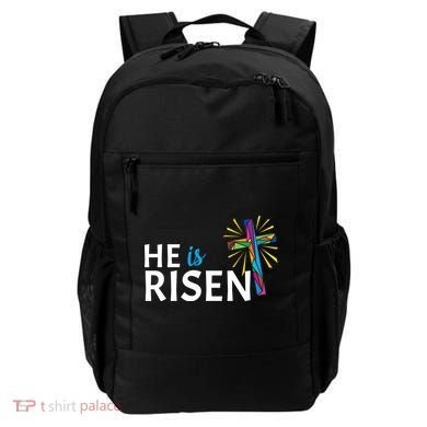He Is Risen Colorful Cross Backpack