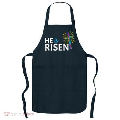 He Is Risen Colorful Cross Apron