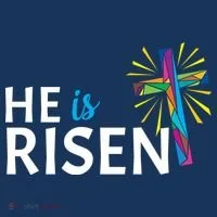 He Is Risen Colorful Cross Bucket Hat thumb 4