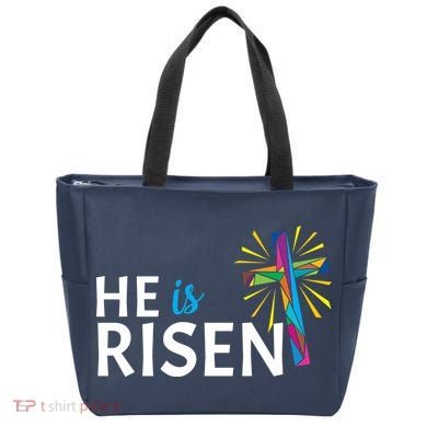 He Is Risen Colorful Cross Tote Bag