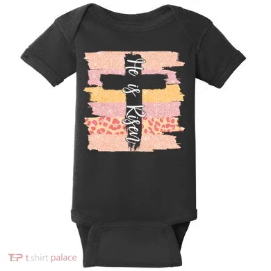 He Is Risen Easter Resurrection Jesus Baby Bodysuit