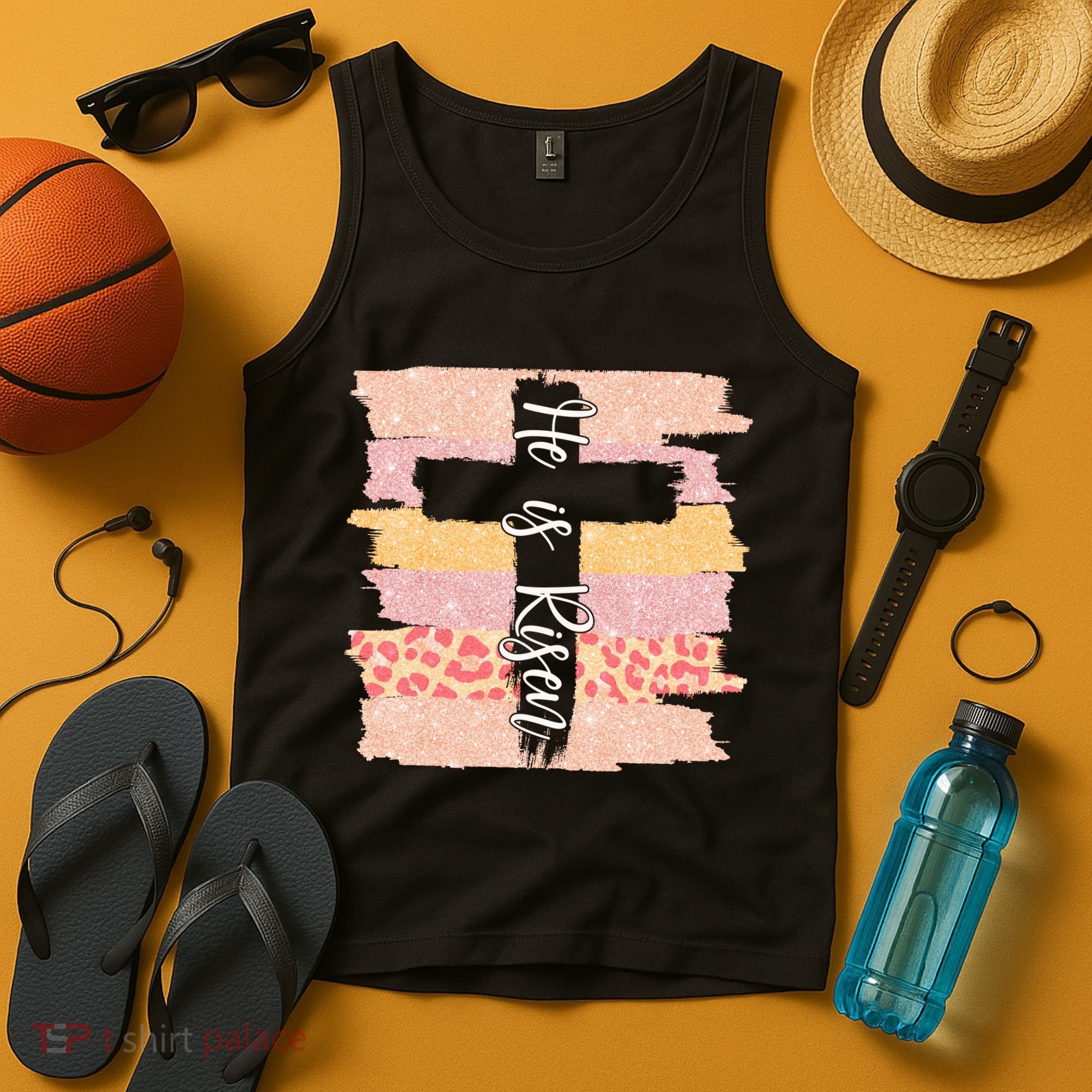 He Is Risen Easter Resurrection Jesus Tank Top