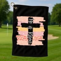 He Is Risen Easter Resurrection Jesus Golf Towel thumb 1