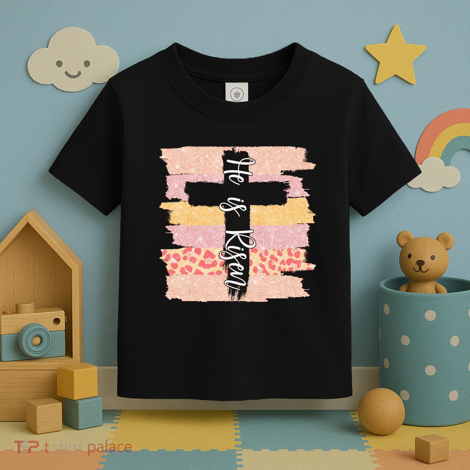He Is Risen Easter Resurrection Jesus Toddler T-Shirt