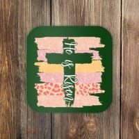 He Is Risen Easter Resurrection Jesus Coaster thumb 0