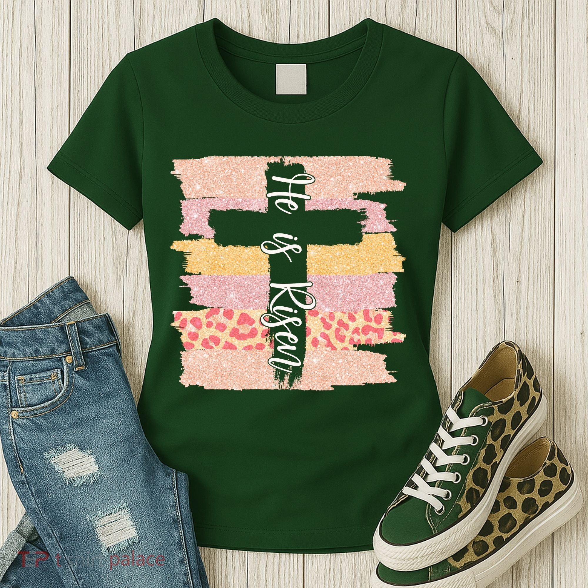 He Is Risen Easter Resurrection Jesus Women's T-Shirt