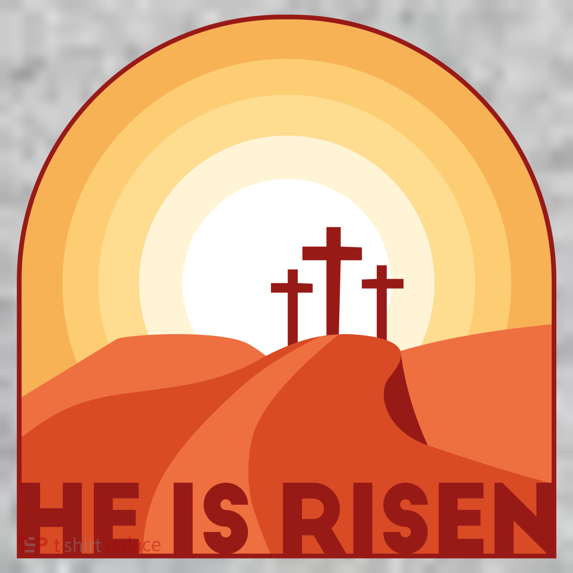 He Is Risen Sunset Jesus Christian Kids Hoodie