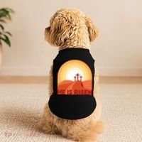 He Is Risen Sunset Jesus Christian Doggie Tank thumb 2