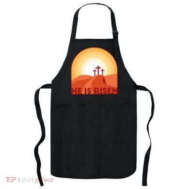 He Is Risen Sunset Jesus Christian Apron