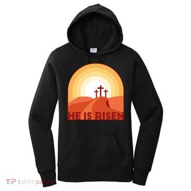 He Is Risen Sunset Jesus Christian Women's Hoodie