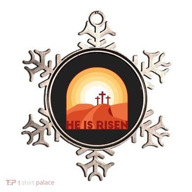He Is Risen Sunset Jesus Christian Ornament