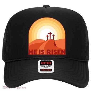 He Is Risen Sunset Jesus Christian Hat