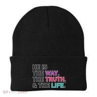 He Is The Way The Truth The Life Beanie thumb 0