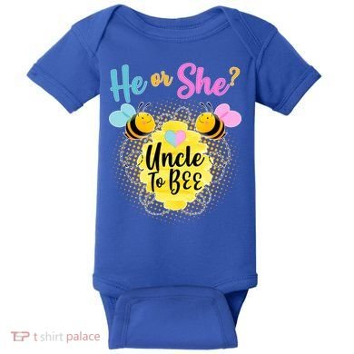 He or She? Uncle to Bee Baby Bodysuit