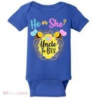 He or She? Uncle to Bee Baby Bodysuit thumb 0