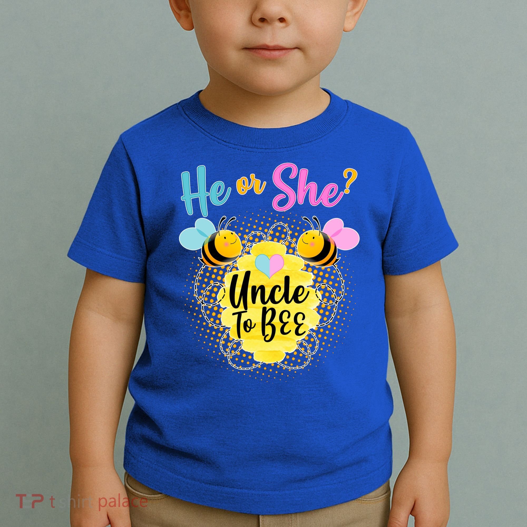 He or She? Uncle to Bee Toddler T-Shirt