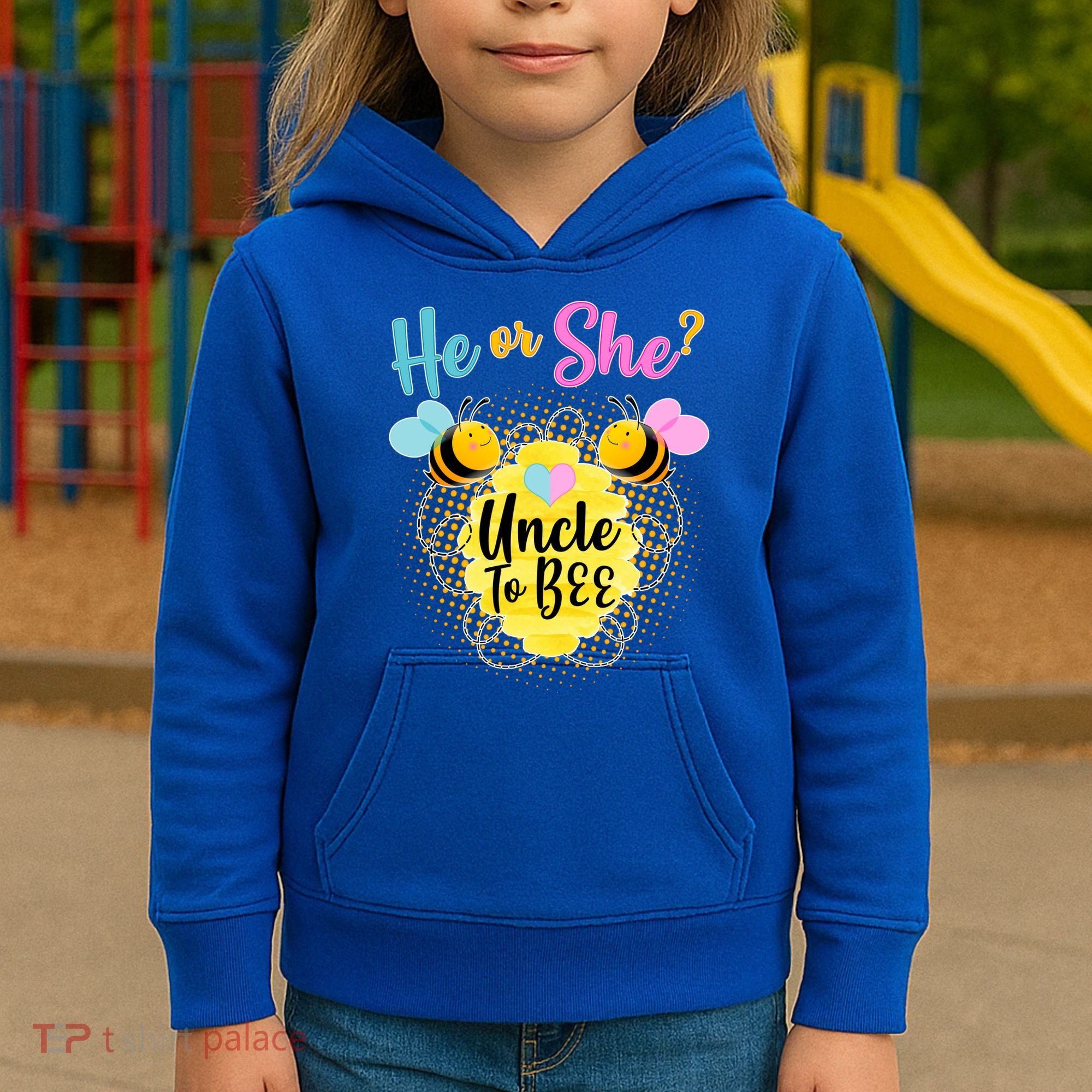 He or She? Uncle to Bee Kids Hoodie