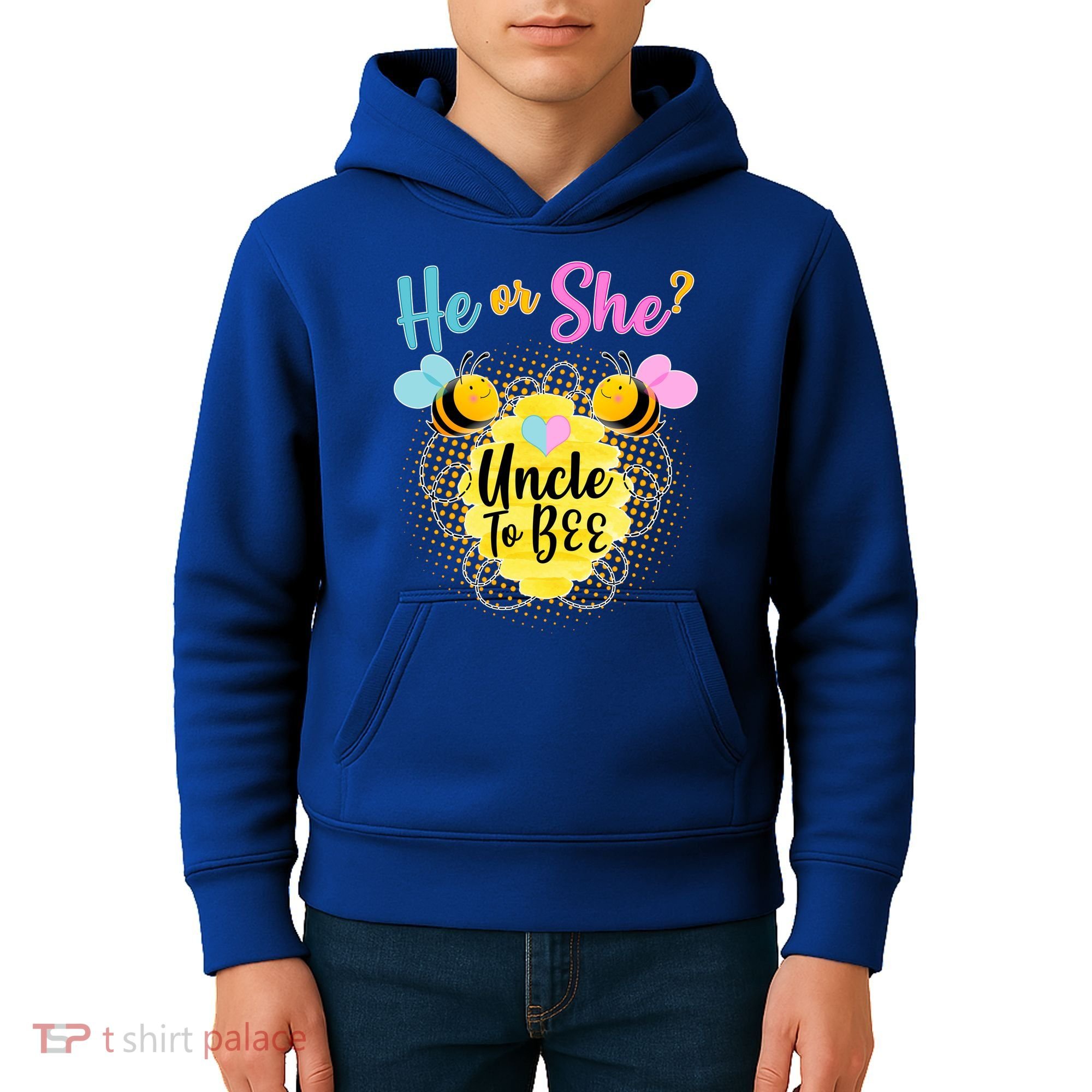 He or She? Uncle to Bee Kids Hoodie