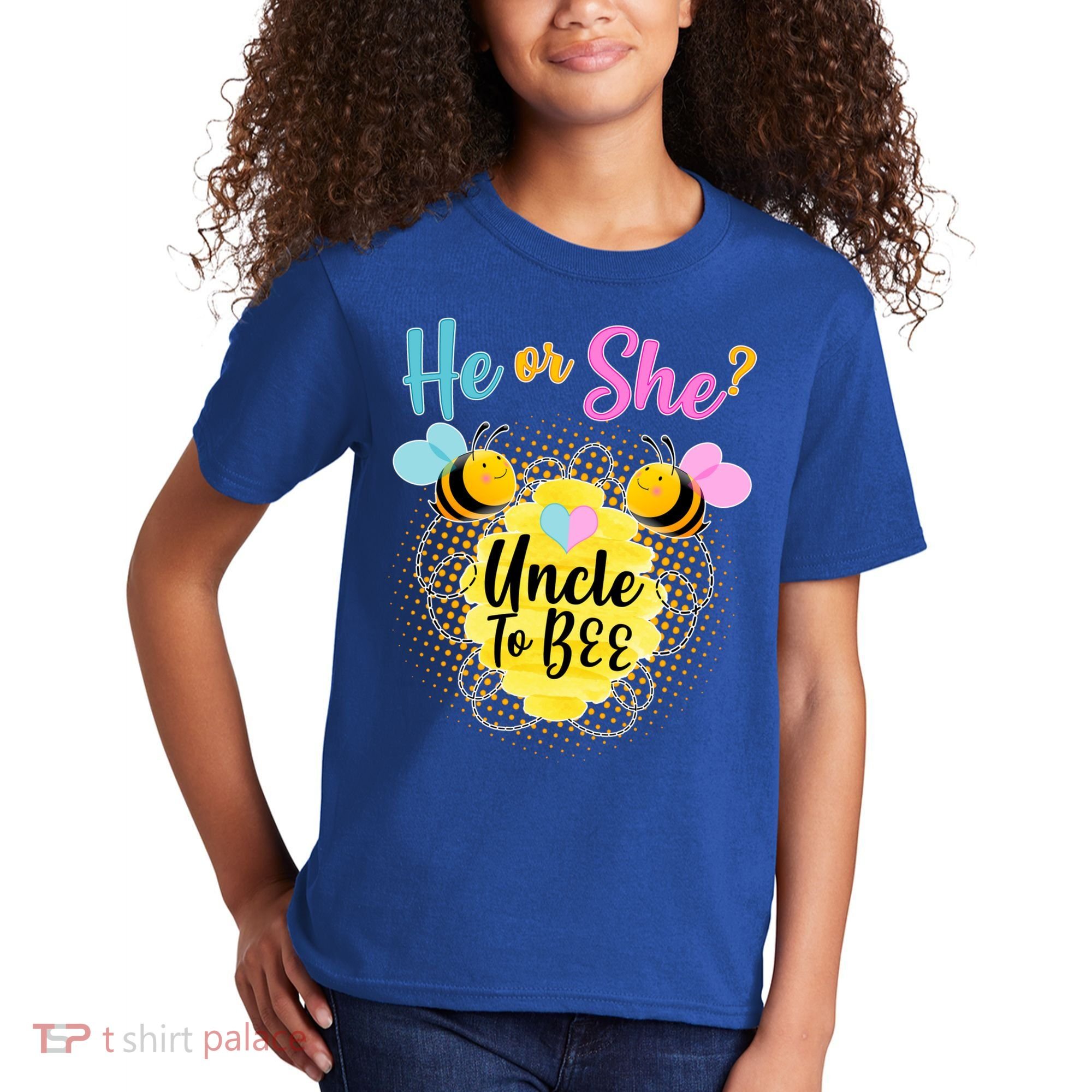 He or She? Uncle to Bee Kids T-Shirt
