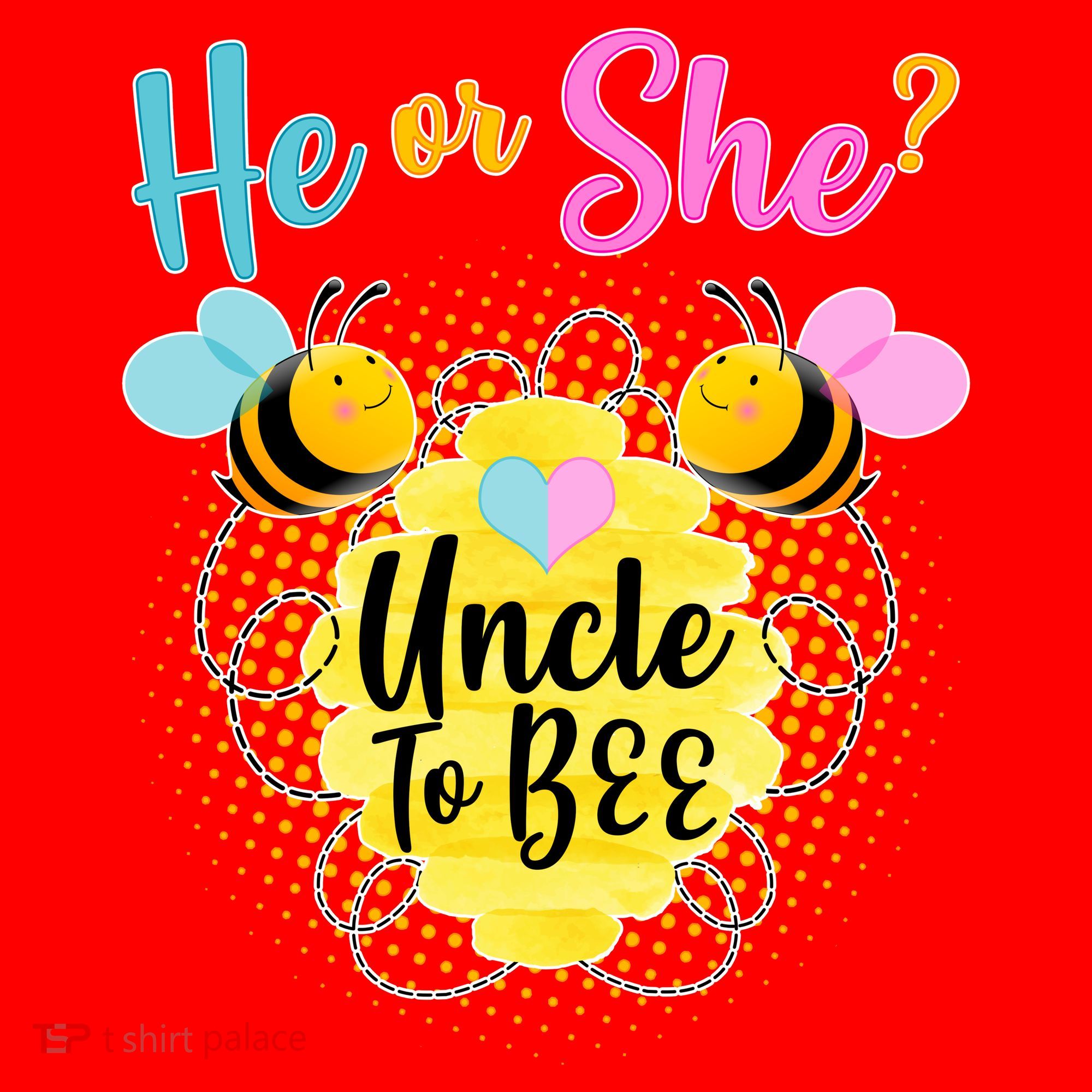 He or She? Uncle to Bee Santa Hat