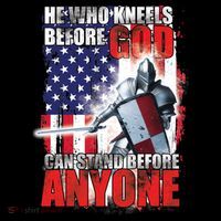 He Who Kneels Before God Can Stan Before Anyone Long Sleeve Shirt thumb 2