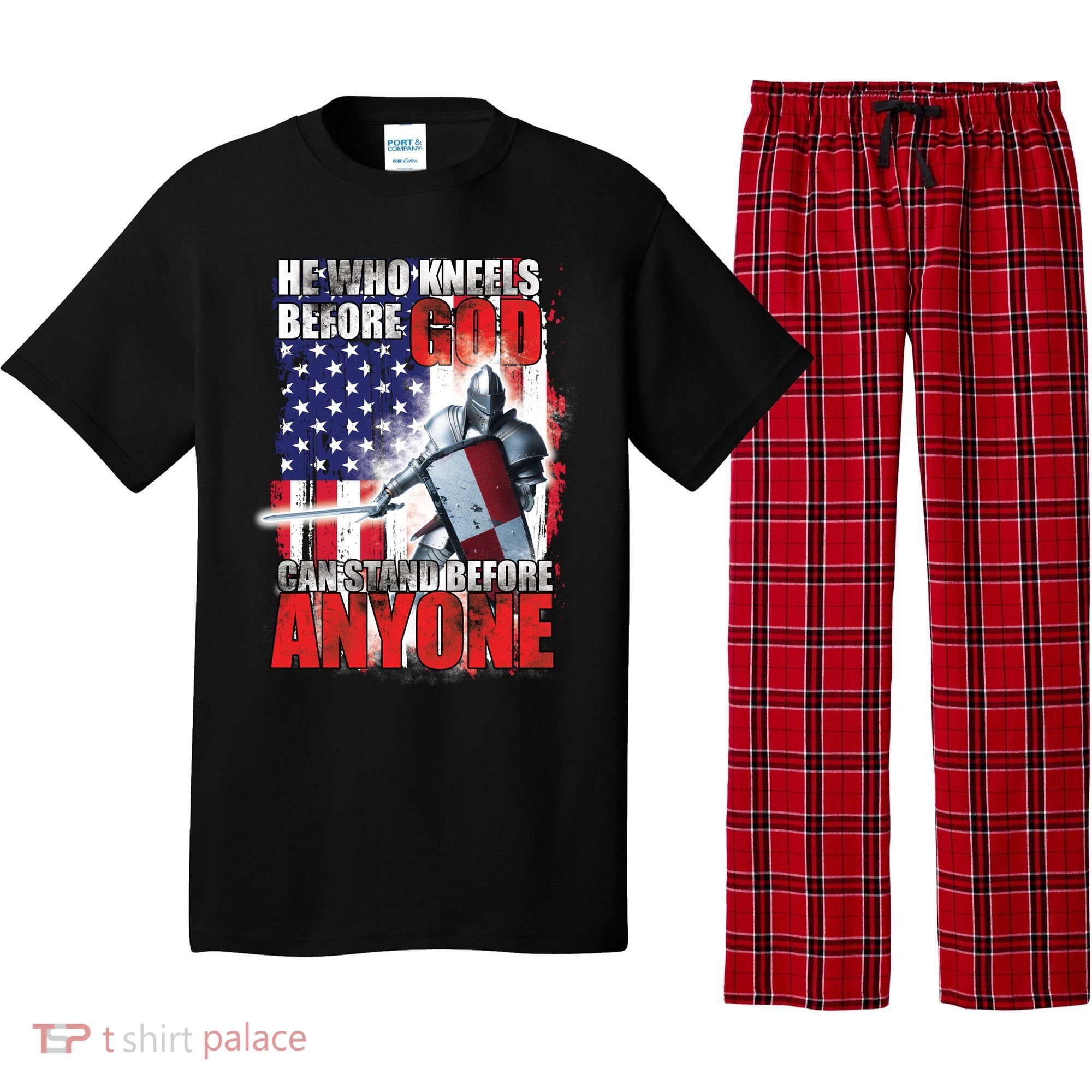 He Who Kneels Before God Can Stan Before Anyone Pajama Set