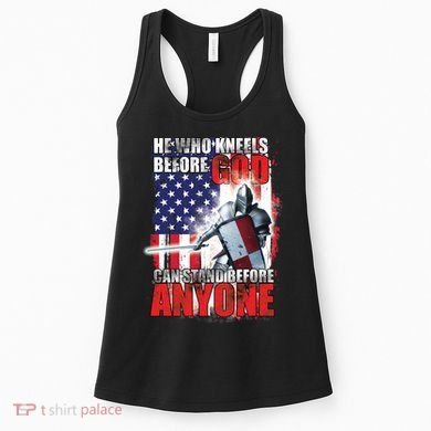 He Who Kneels Before God Can Stan Before Anyone Women's Tank Top
