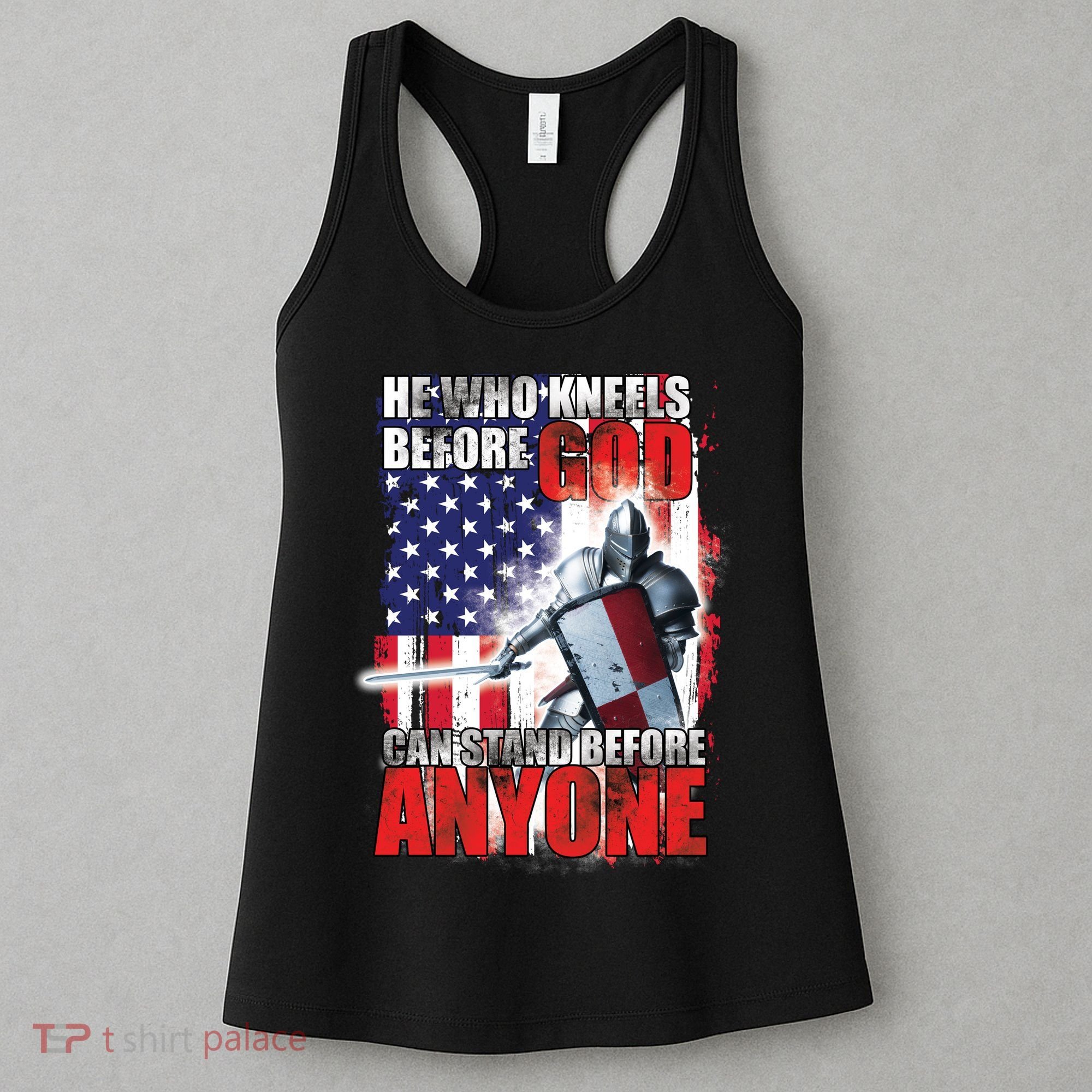 He Who Kneels Before God Can Stan Before Anyone Women's Tank Top