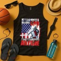 He Who Kneels Before God Can Stan Before Anyone Tank Top thumb 4