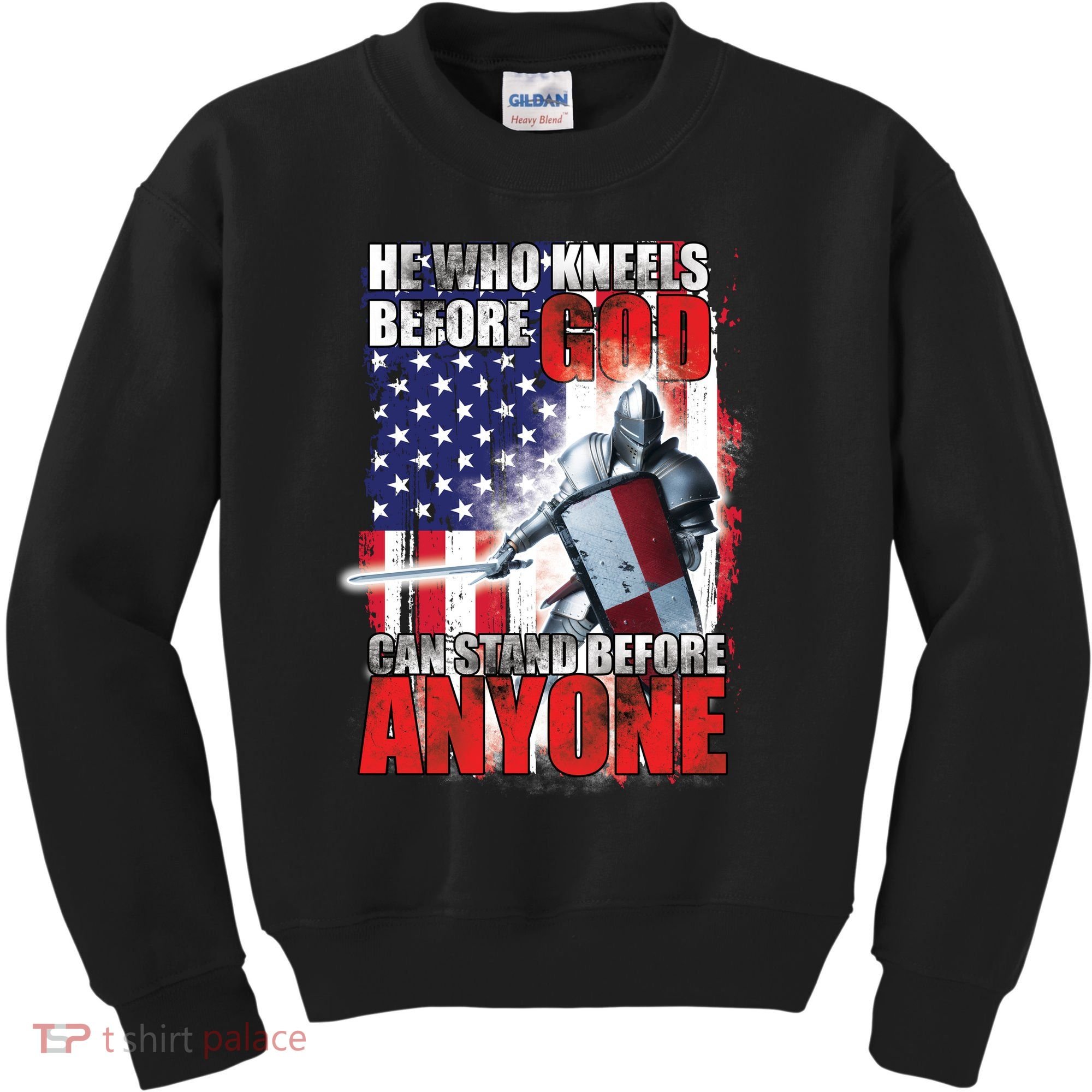 He Who Kneels Before God Can Stan Before Anyone Kids Sweatshirt