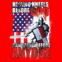 He Who Kneels Before God Can Stan Before Anyone Santa Hat thumb 1