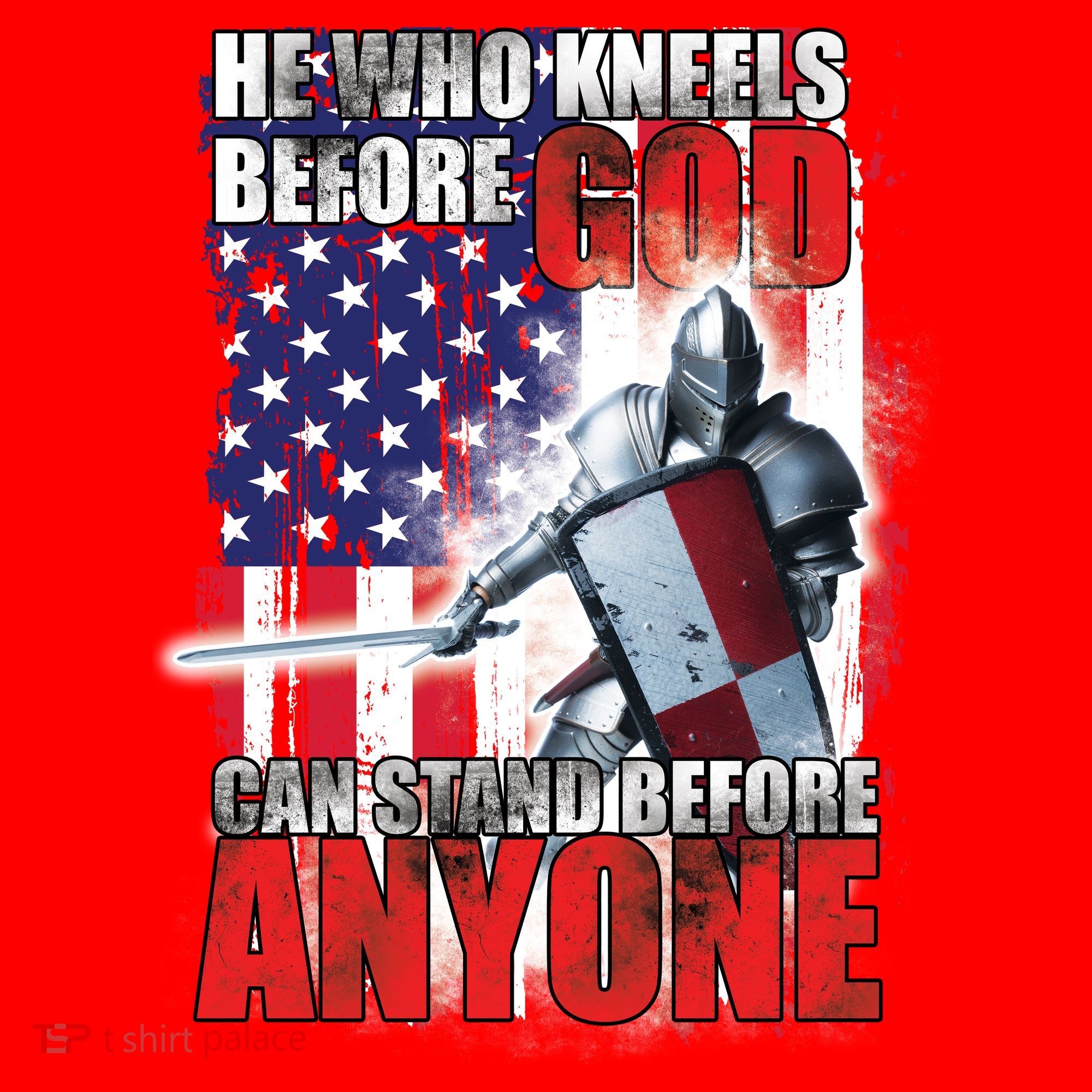 He Who Kneels Before God Can Stan Before Anyone Santa Hat