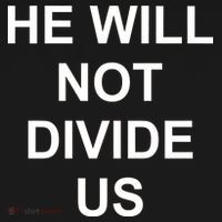 He Will Not Divide US Anti Trump Protest Baby Bodysuit thumb 2