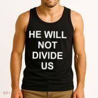 He Will Not Divide US Anti Trump Protest Tank Top thumb 3