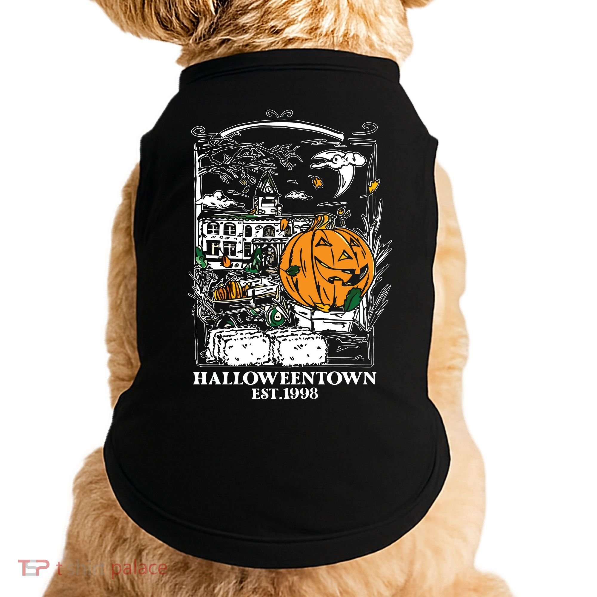 Halloween Est 1998 Funny Halloween Pumpkin Doggie Tank