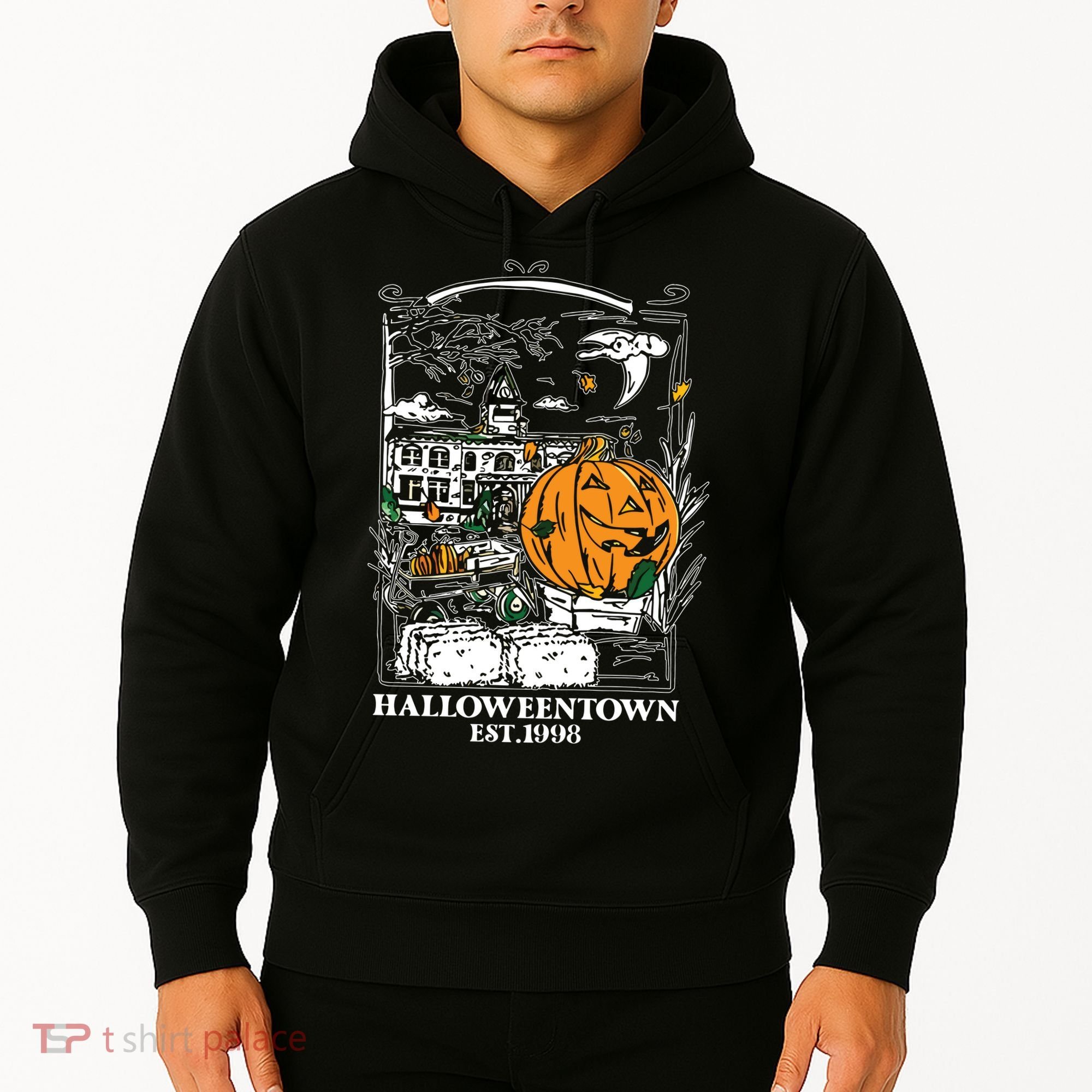 Halloween Est 1998 Funny Halloween Pumpkin Hoodie