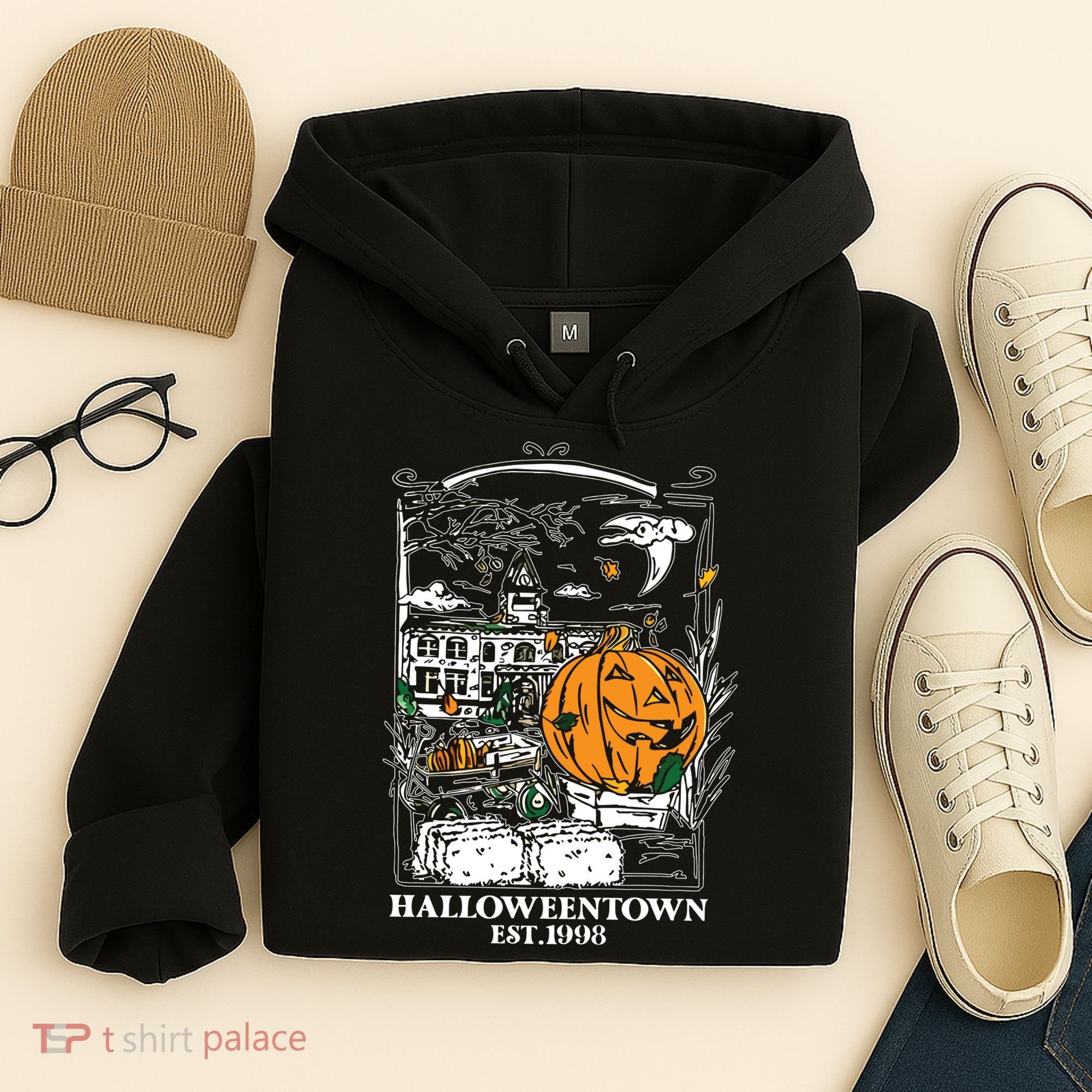Halloween Est 1998 Funny Halloween Pumpkin Hoodie
