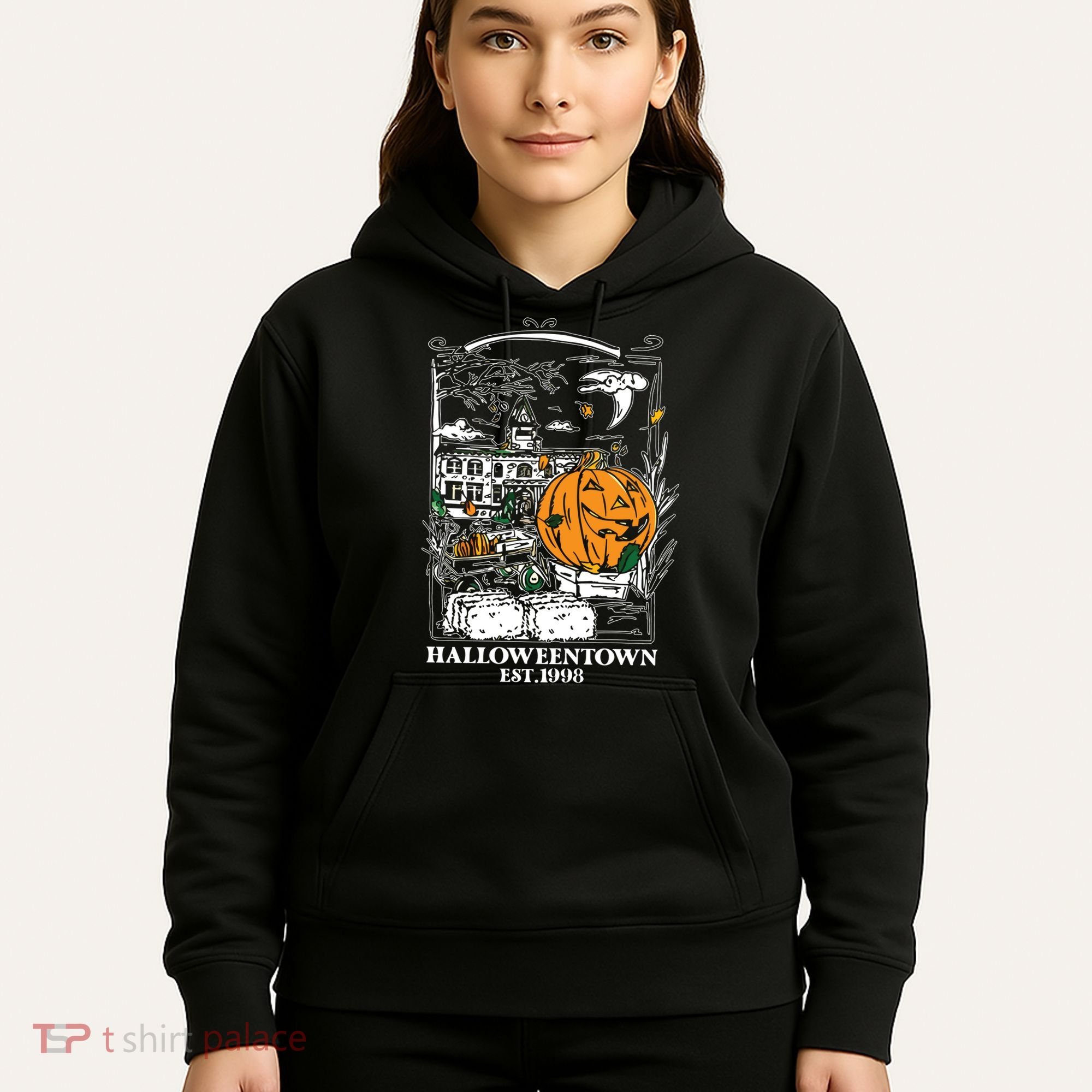 Halloween Est 1998 Funny Halloween Pumpkin Hoodie