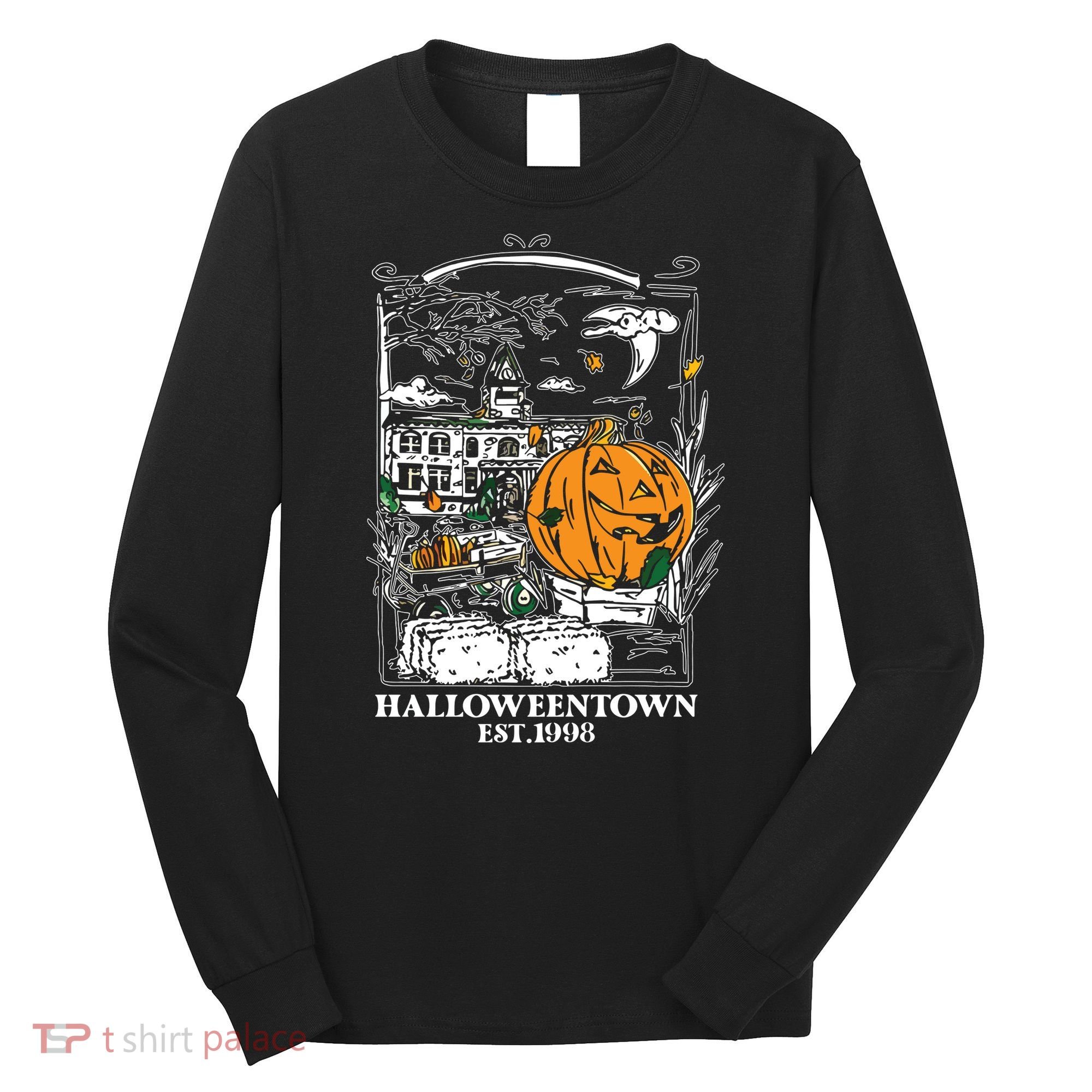 Halloween Est 1998 Funny Halloween Pumpkin Long Sleeve Shirt